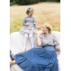 Antoinette Dress with Golden Dusk Hand Smocking Made With Liberty D’anjo