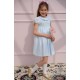 Katherine Johnson Dress Blue Sky Gingham with Rainbow Hand Smocking Katherine Johnson Dress Blue Sky Gingham with Rainbow Hand Smocking