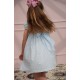 Katherine Johnson Dress Blue Sky Gingham with Rainbow Hand Smocking Katherine Johnson Dress Blue Sky Gingham with Rainbow Hand Smocking